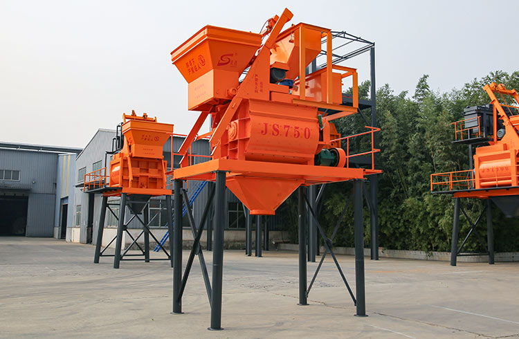 HZS50 automatic concrete mixing plant production capacity